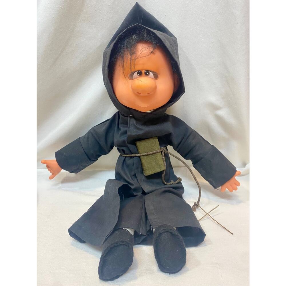 Vintge Thumb Sucker Monk Priest Doll Rare 18"